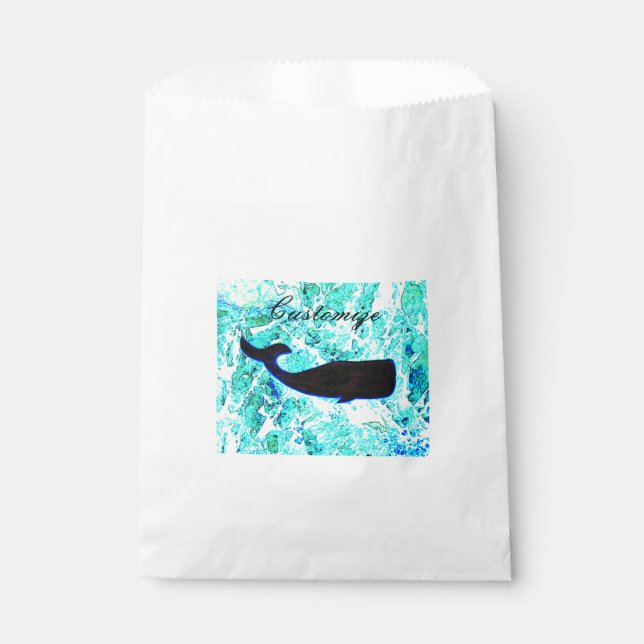 Schwarzwal unter Wasser Geschenktütchen (Vorderseite)