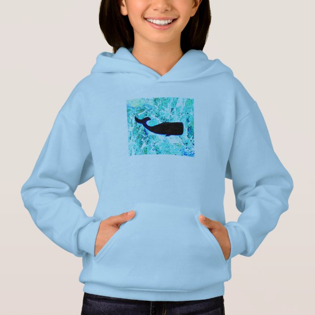 Schwarzwalblau Hoodie (Vorderseite)