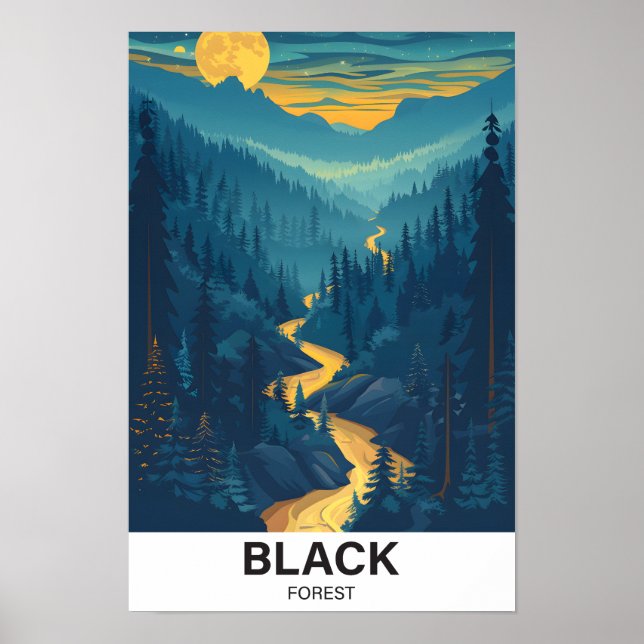 Schwarzwald Baden-Württemberg Deutschland Reisen Poster (Vorne)