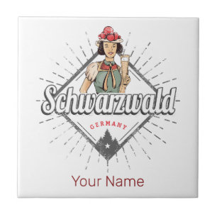 Schwarzwald Baden-Württemberg Deutschland Vintag Fliese