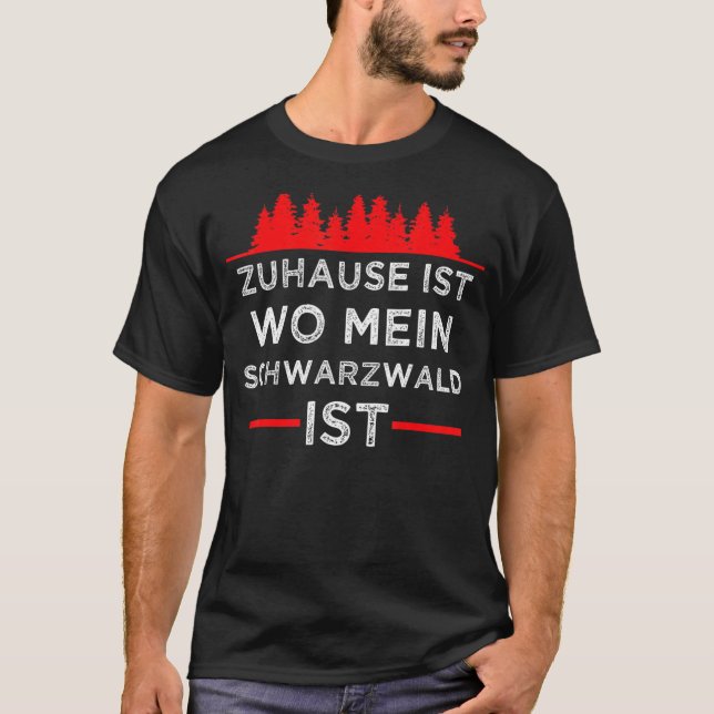 Schwarzwald Bollenhut Schwarzwald Freiburg Geschen T-Shirt (Vorderseite)