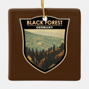 Schwarzwald Deutschland Reise Kunst Vintage Keramikornament