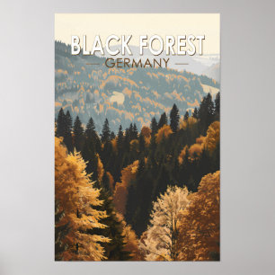 Schwarzwald Deutschland Reisen Kunst Vintag Poster