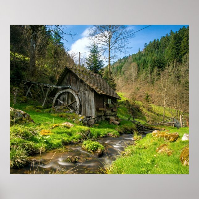 Schwarzwald-Grist-Mill Deutschland Poster (Vorne)