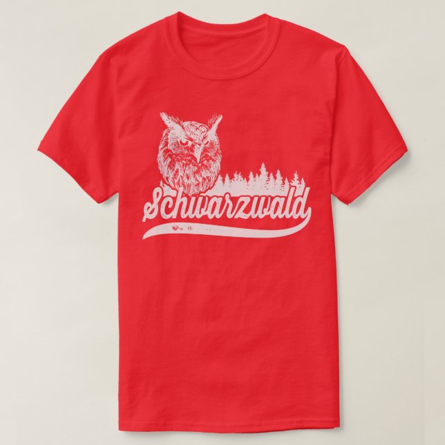 Schwarzwald Heimat mit Uhu T-Shirt (Design vorne)