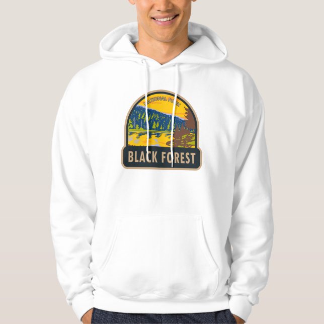 Schwarzwald-Nationalpark Deutschland Vintag Hoodie (Vorderseite)