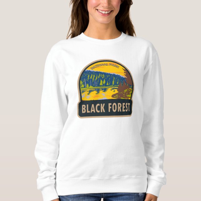 Schwarzwald-Nationalpark Deutschland Vintag Sweatshirt (Vorderseite)
