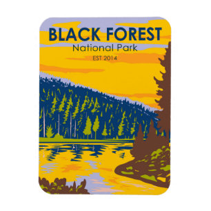 Schwarzwald Nationalpark Deutschland Vintage Magnet