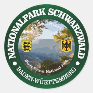 Schwarzwald NP Runder Aufkleber