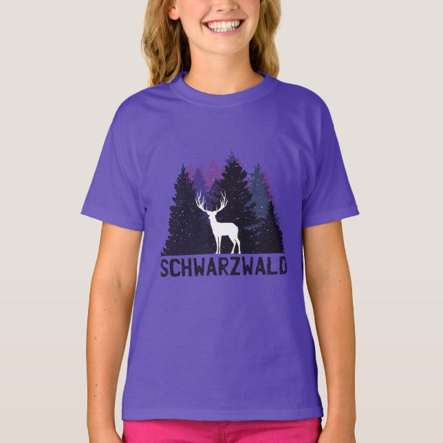 Schwarzwälder Hirsch T-Shirt (Vorderseite)
