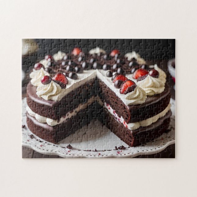 Schwarzwälder Kirschtorte Puzzle (Horizontal)