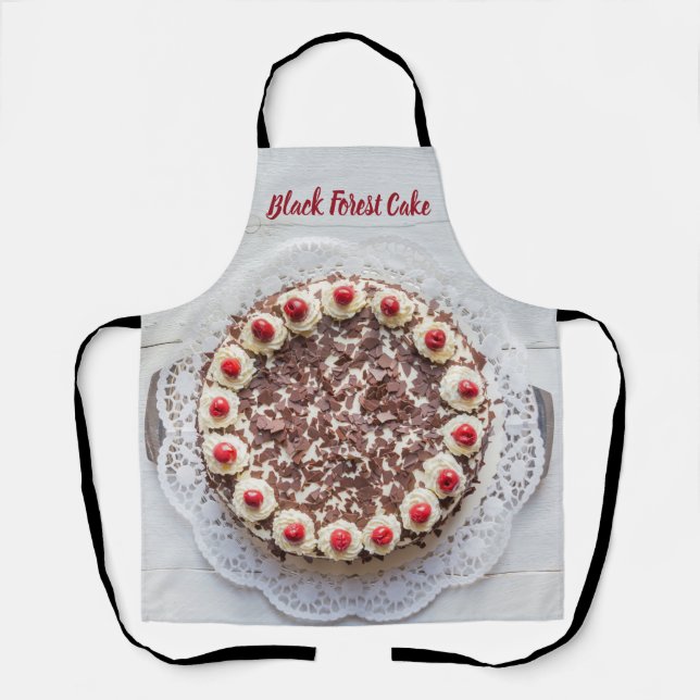 Schwarzwaldkuchen zum Tortenbacken Schürze (Vorderseite)