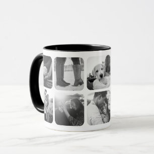 Schwarzweiß 10 Tasse für Fotomodellengitter