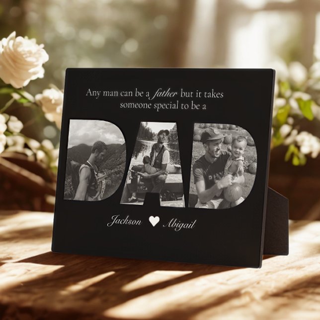 Schwarzweiß 3 Bilder Vater FotoCollage Fotoplatte (Von Creator hochgeladen)