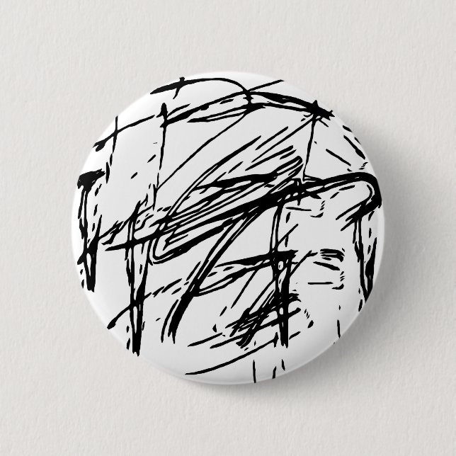 Schwarzweiß abstrakt button (Vorderseite)