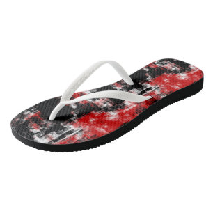 Schwarzweiß abstrakt flip flops