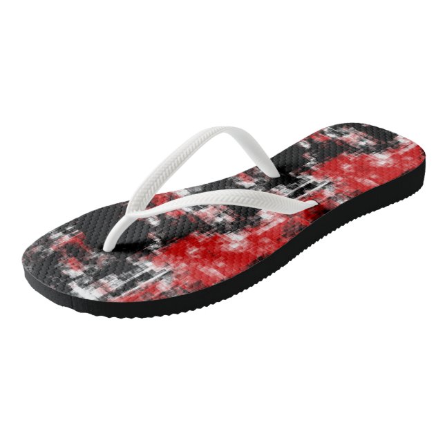 Schwarzweiß abstrakt flip flops (Schrägansicht)