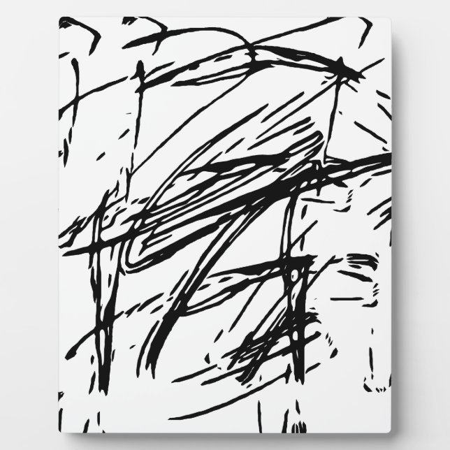Schwarzweiß abstrakt fotoplatte (Vorderseite)