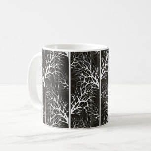 Schwarzweiß abstrakt kaffeetasse