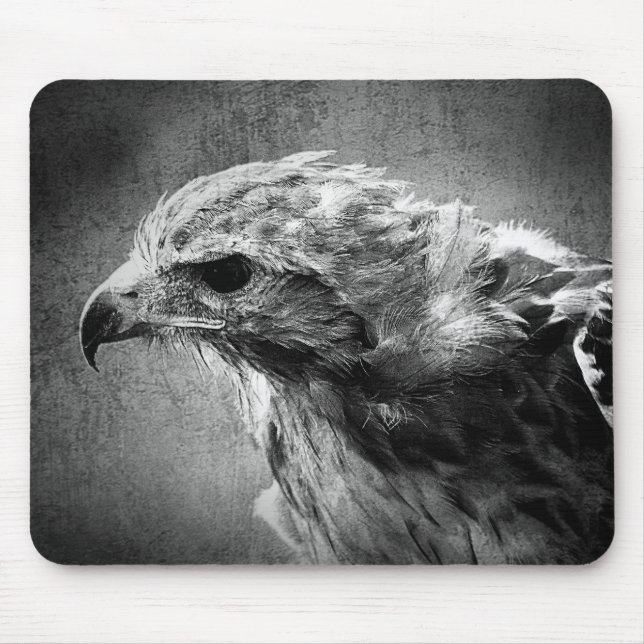 Schwarzweiss-Adler Mousepad (Vorne)