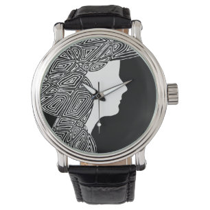 Schwarzweiss Armbanduhr