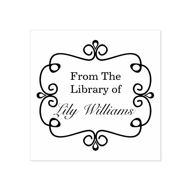 Schwarzweiß aus der Bibliothek des Buchzeichens Gummistempel (Prägung)