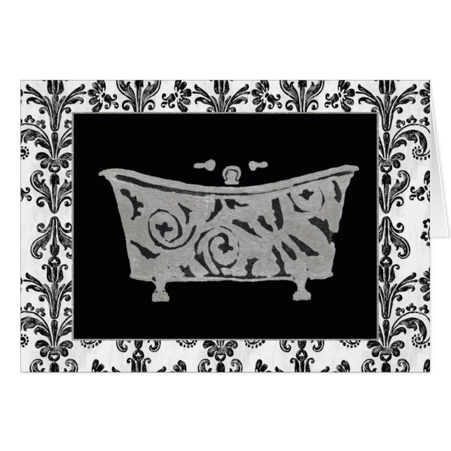 Schwarzweiss-Badewanne (Vorderseite (Horizontal))