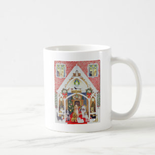 Schwarzweiss-Bärte Kaffeetasse