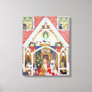 Schwarzweiss-Bärte Leinwanddruck