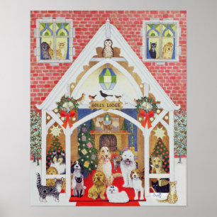 Schwarzweiss-Bärte Poster