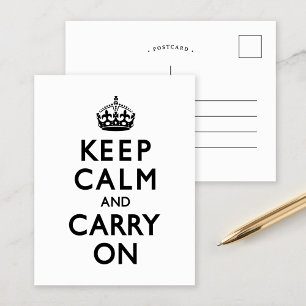 Schwarzweiss behalten Sie Ruhe und machen Sie Postkarte