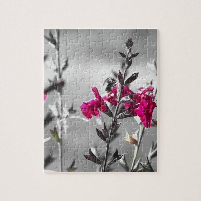 Schwarzweiss-Biene Puzzle (Vertikal)