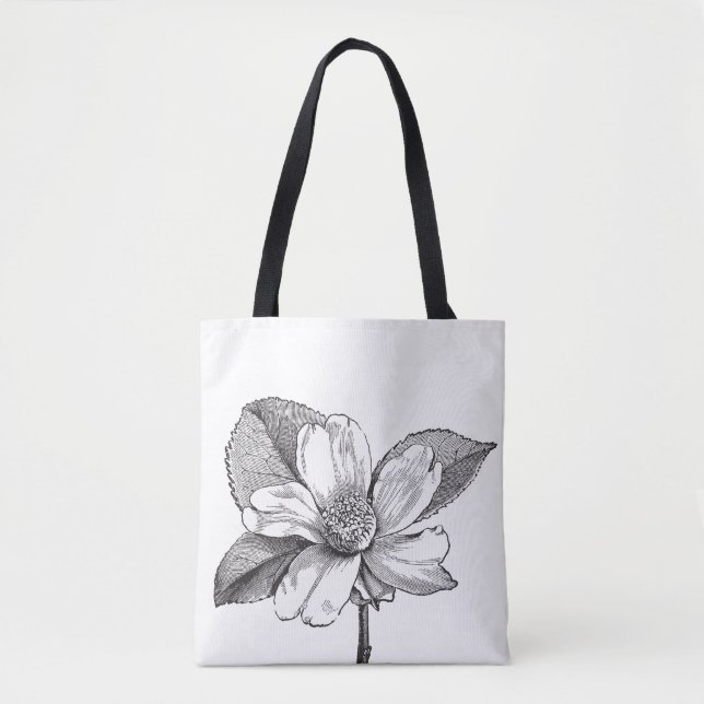 Schwarzweiß-Blume (Vorderseite)