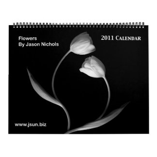 Schwarzweiss-Blumen 2011 Kalender