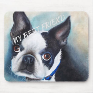 SCHWARZWEISS-BOSTON TERRIER MOUSEPAD
