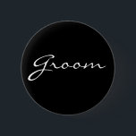 Schwarzweiss-Bräutigam-Knopf Button<br><div class="desc">Schwarzweiss-Bräutigam-Knopf</div>