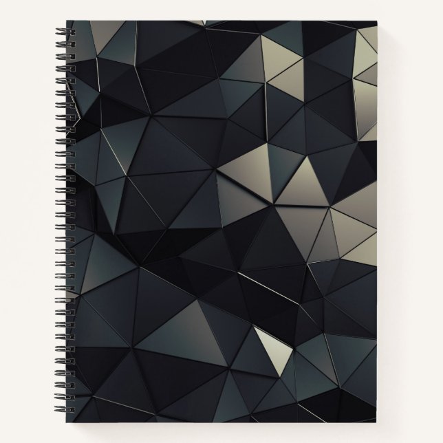 Schwarzweiß-Bullet-Journal/Lined-Notebook Notizbuch (Vorderseite)