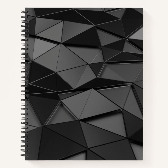 Schwarzweiß-Bullet-Journal/Lined-Notebook Notizbuch (Vorderseite)