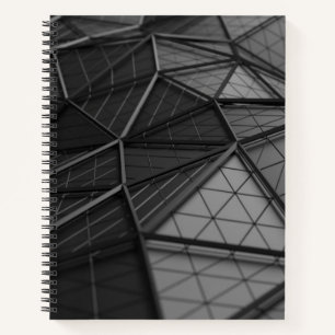 Schwarzweiß-Bullet-Journal/Lined-Notebook Notizbuch
