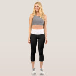 Schwarzweiß Capri Leggings<br><div class="desc">Schwarzweiß-Capri-Leggings</div>