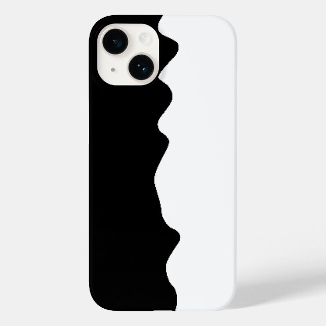 Schwarzweiß Case-Mate iPhone Hülle (Rückseite)
