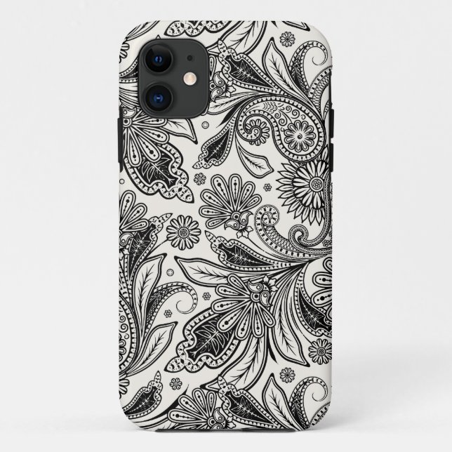 Schwarzweiß Case-Mate iPhone Hülle (Rückseite)