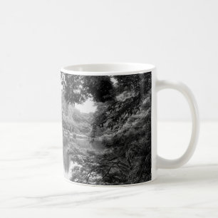 Schwarzweiß, cool, einzigartig Natur und See Tasse