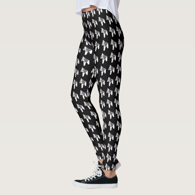 Schwarzweiss-Dala PferdeLeggings Leggings (Links)