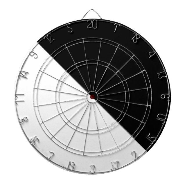 Schwarzweiss Dartscheibe (vorne)