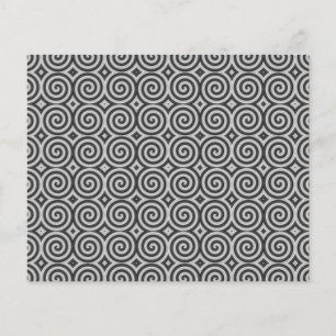 Schwarzweiß-Design. Muster der Spiralen.