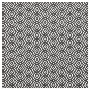 Schwarzweiss-Diamant-Muster-Gewebe Stoff