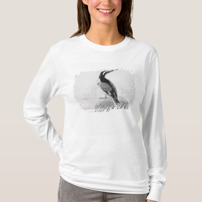 Schwarzweiss-Eisvogel T-Shirt (Vorderseite)