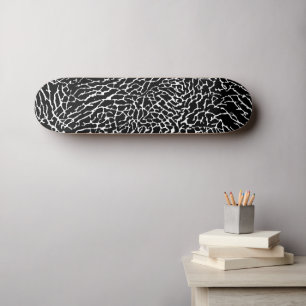 Schwarzweiß-Elefantendruck Skateboard