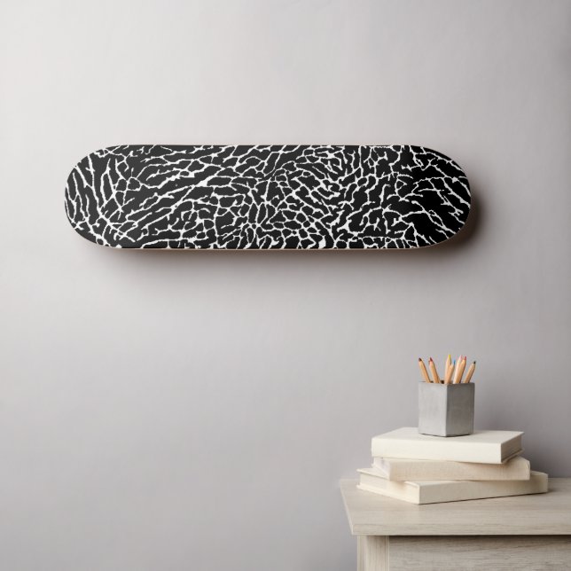 Schwarzweiß-Elefantendruck Skateboard (Wandkunst (Horz))
